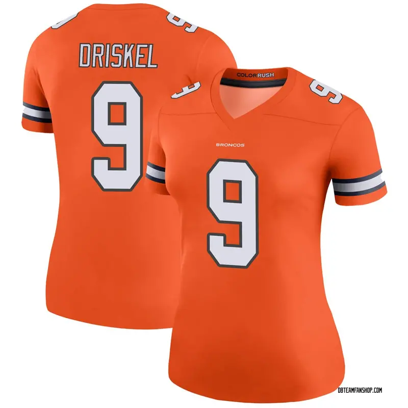 Women's Jeff Driskel Denver Broncos Color Rush Jersey - Orange Legend