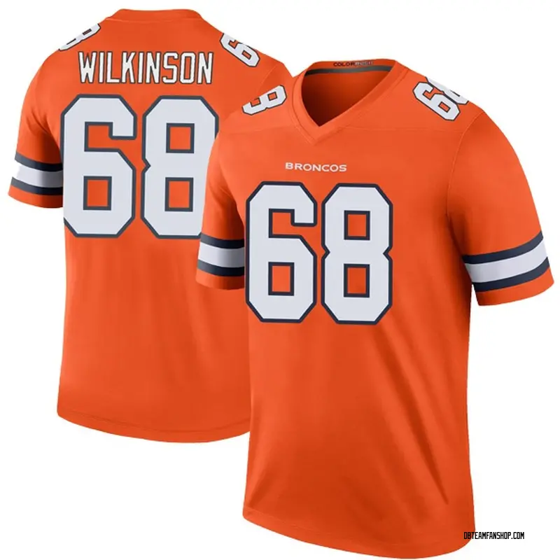 Youth Elijah Wilkinson Denver Broncos Color Rush Jersey