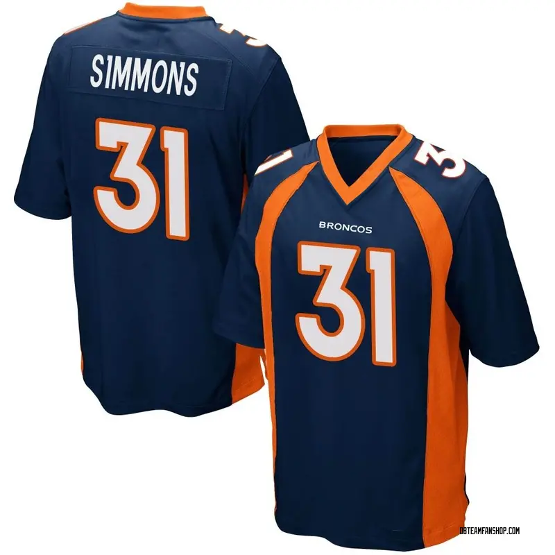 Youth Justin Simmons Denver Broncos Alternate Jersey