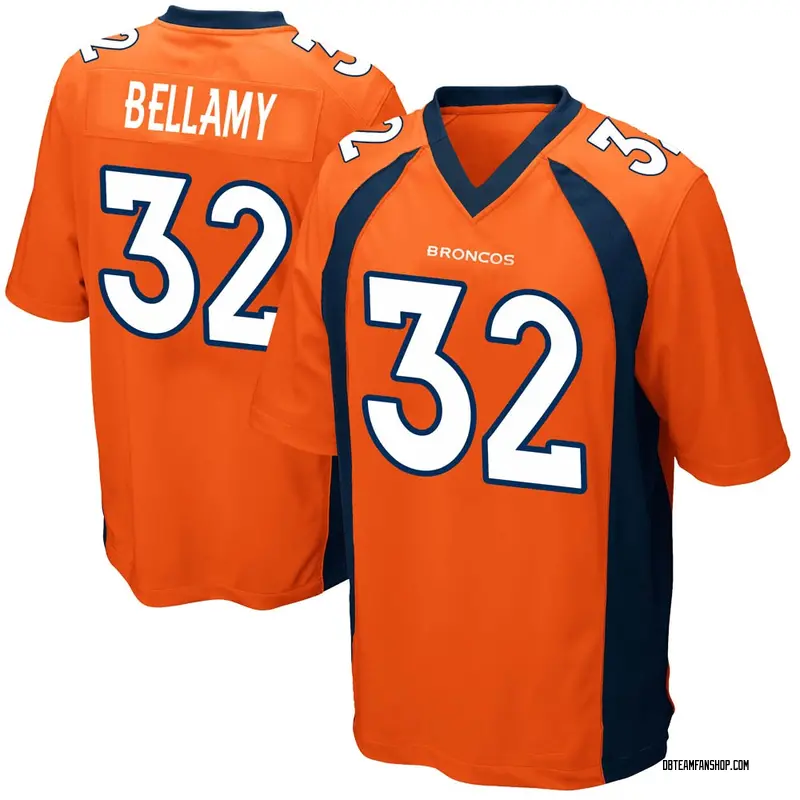 Youth LeVante Bellamy Denver Broncos Team Color Jersey - Orange Game